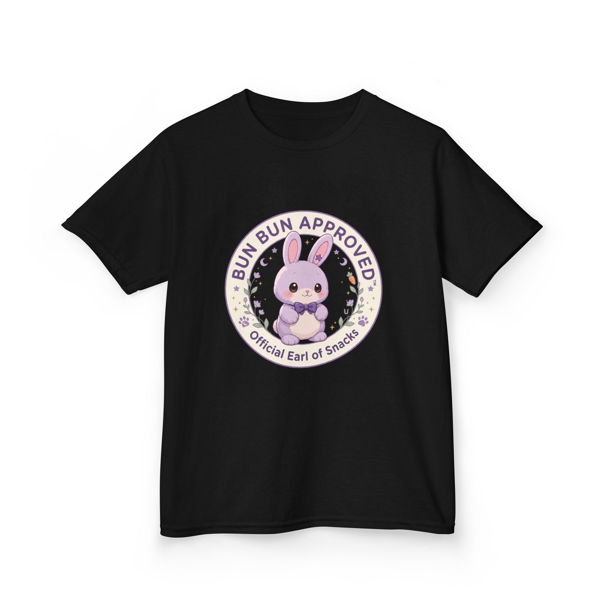 Kids T-Shirt — “Bun Bun Approved: Official Earl of Snuggles” Cute Bunny Graphic
