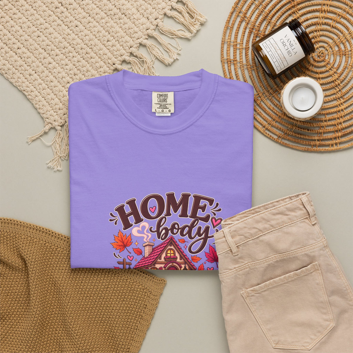 Homebody Season T-Shirt — Cozy Autumn Cabin Fall Graphic Tee