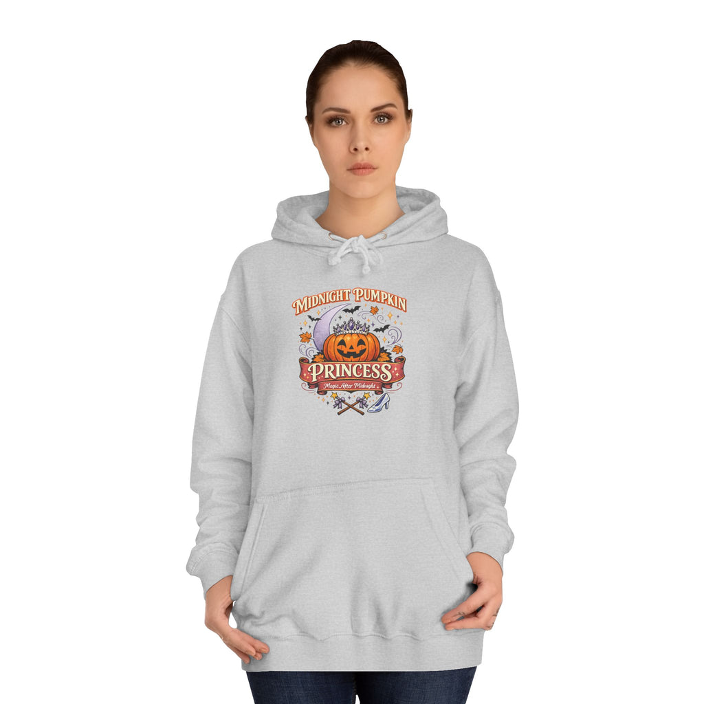 Pumpkin Princess College Hoodie — Fall Halloween Cute Graphic Hoodie