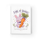 Earl of Snacks Bunny Journal — Ruled Lined Notebook