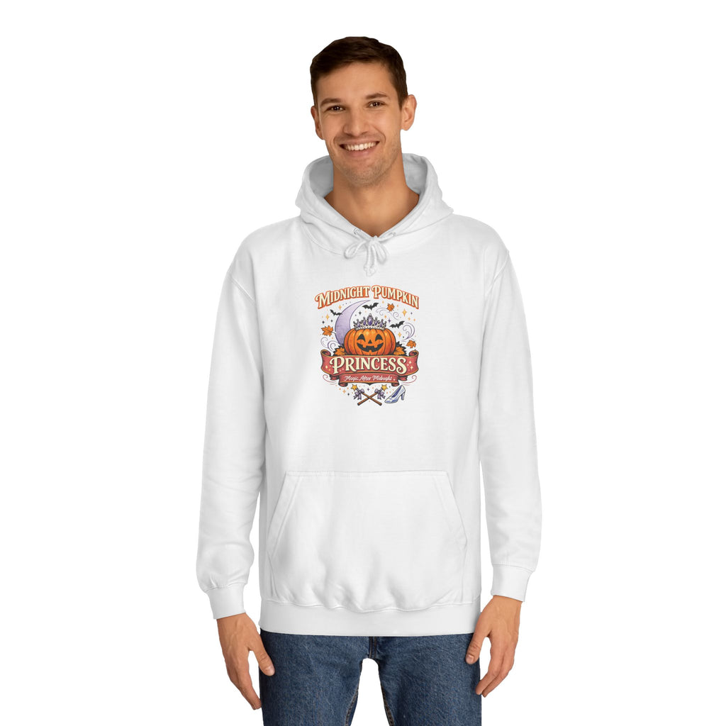 Pumpkin Princess College Hoodie — Fall Halloween Cute Graphic Hoodie