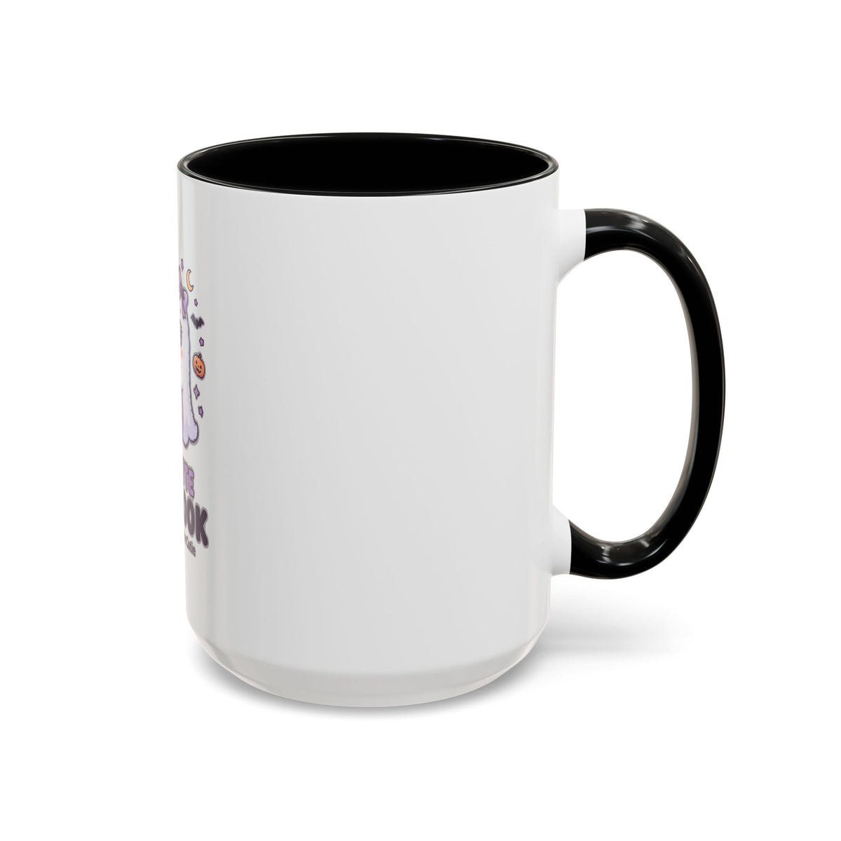 Too Cute to Spook Coffee Mug — Halloween Ghost Pumpkin Accent Mug (11/15oz)