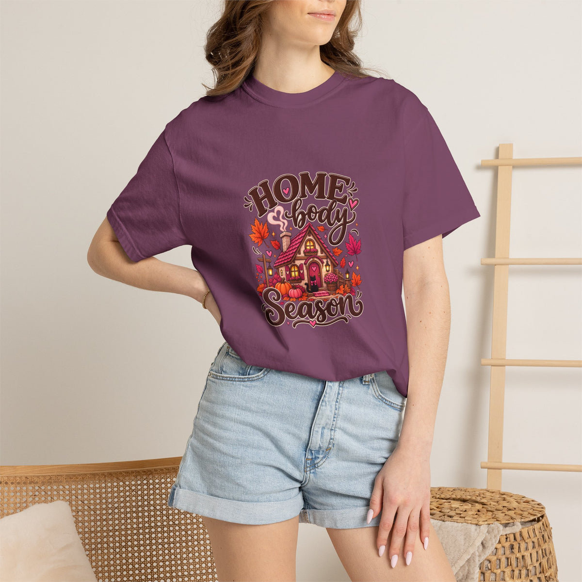 Homebody Season T-Shirt — Cozy Autumn Cabin Fall Graphic Tee