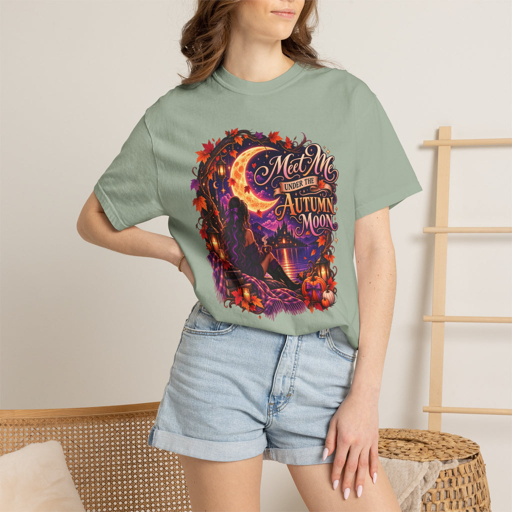 "Meet Me Under the Autumn Moon" Fall Graphic Tee