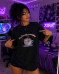 Emotionally Unavailable Cat T-Shirt — Cute Pastel Cat in Teacup Graphic Tee